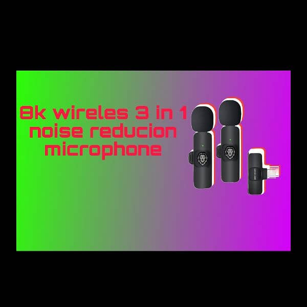 8k wireles 3 in 1 noise reducion microphone 0