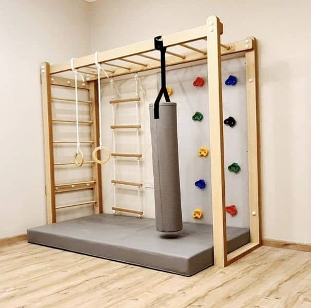 monkey bar/wall climbing/indoor setup/kids swing/kids activity/swings/ 6