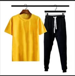 2 PCs Men's Micro Plain 1x Track Suit