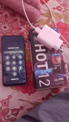 Infinix hot 12 sale karna hai with box charger