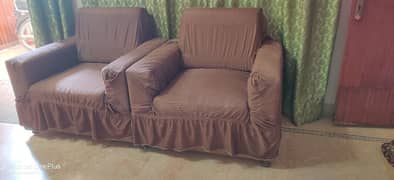 5 Seater Sofa set with Sofa Covers