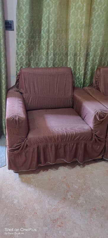 5 Seater Sofa set with Sofa Covers 2