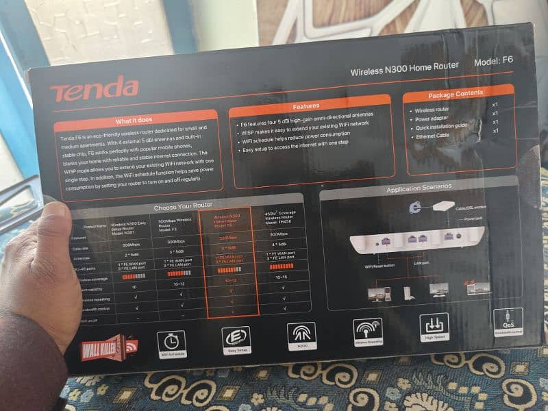 Brand Tenda F6 Wireless N300 | WiFi Router 1