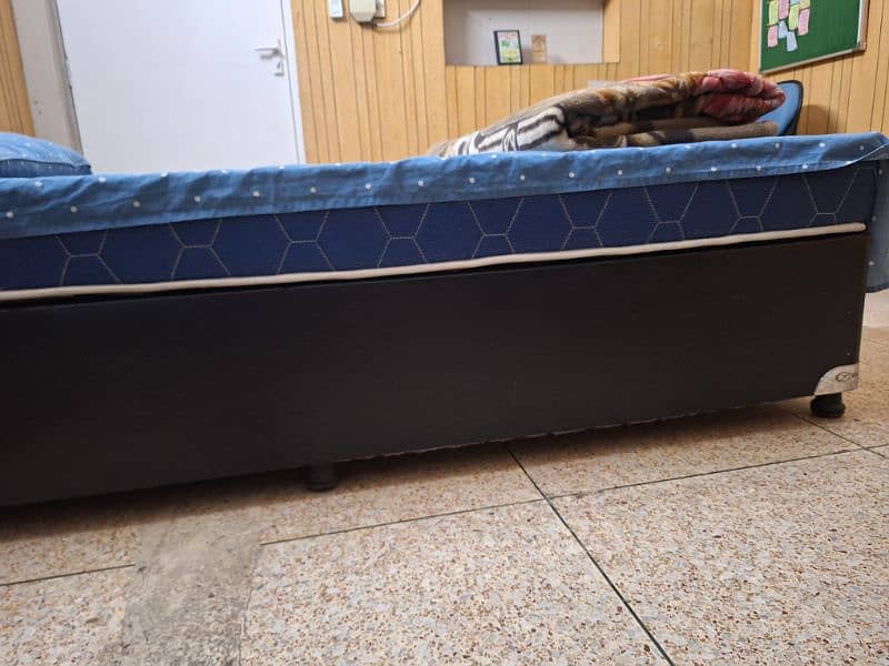 Queen size Bed base + New Ortho mattress 2