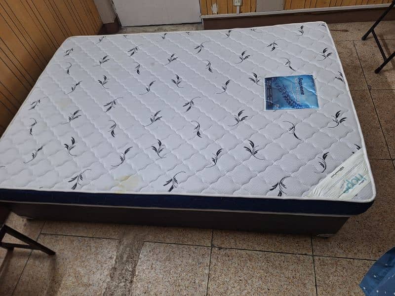 Queen size Bed base + New Ortho mattress 6