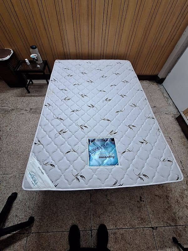 Queen size Bed base + New Ortho mattress 1