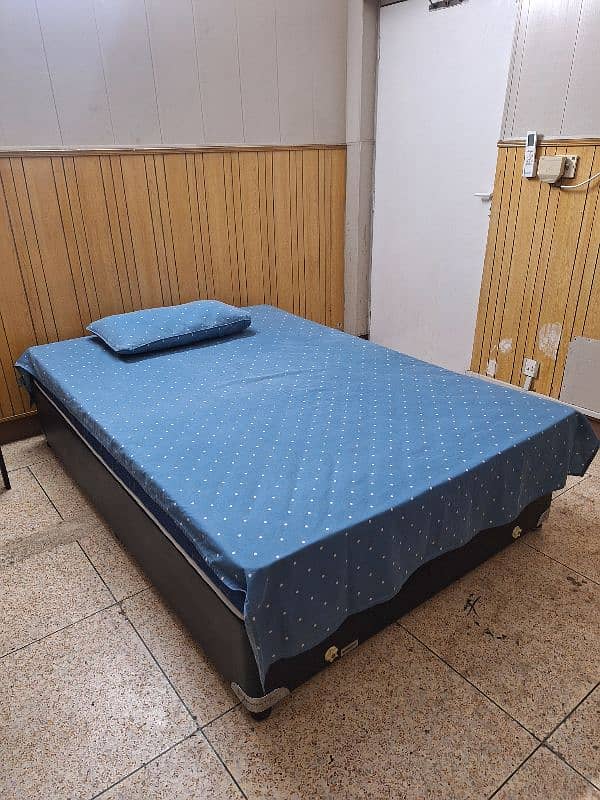 Queen size Bed base + New Ortho mattress 7