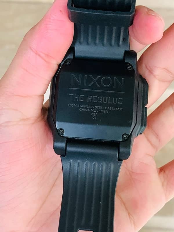 NIXON Regulus A1180 All Black / Red 46mm Men's Digital Sport Watch 1