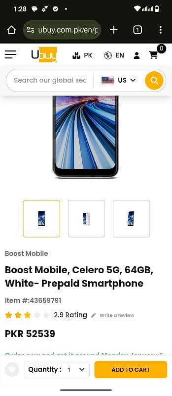 Boost Mobile Celero 5g 8