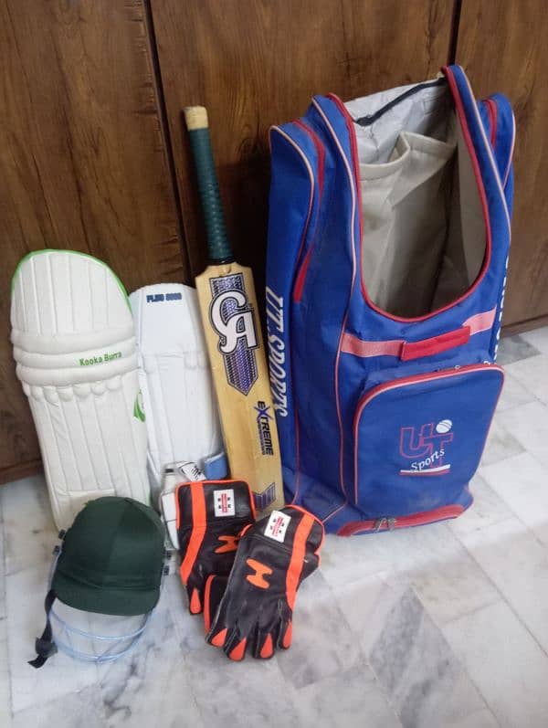 Complete Cricket Kit with wicket Keeper Kit 1