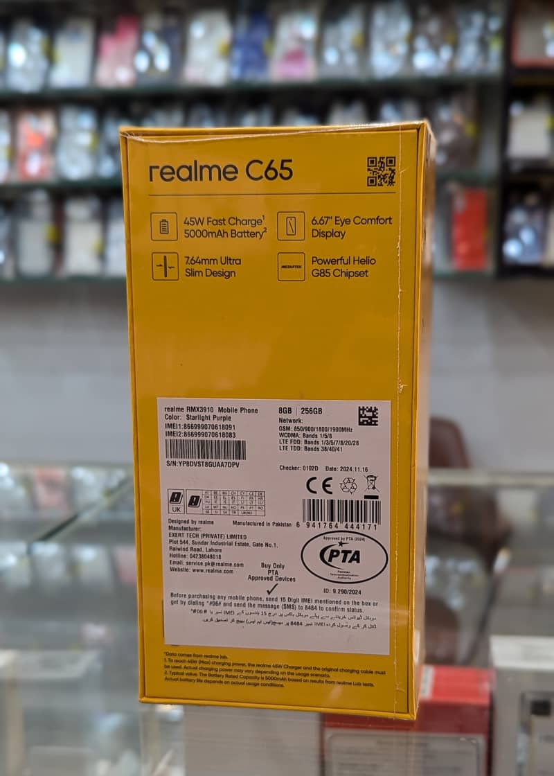 Realme C65 8/256GB Mobile Whatsapp 03477803899 1