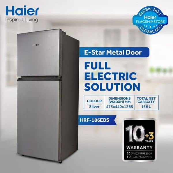 Haier Fridge HRF-186 Model Fresh condition 0