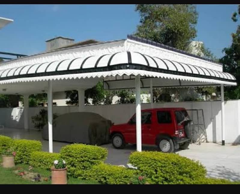 fiberglass sheds / car parking shades / car shed / Fiber glass works 3