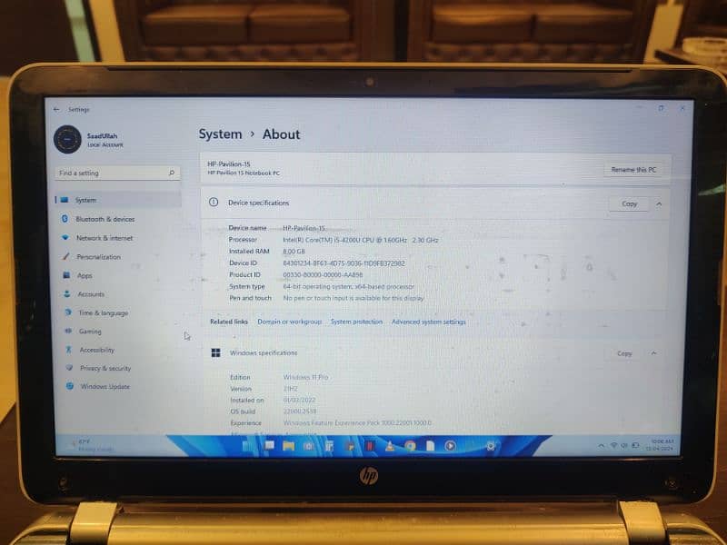 HP Pavilion 15 with SSD and Nvidia 0