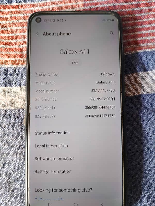 Samsung Galaxy A11 3gb 32 gb 4