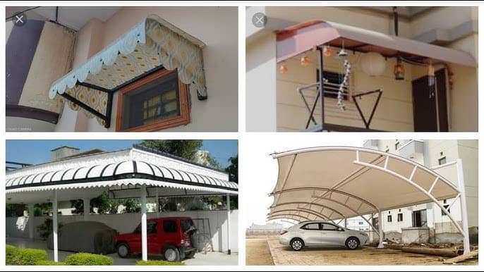 Parking shed / Fiber glass / fiber sheet / Transparent fiber sheet 4