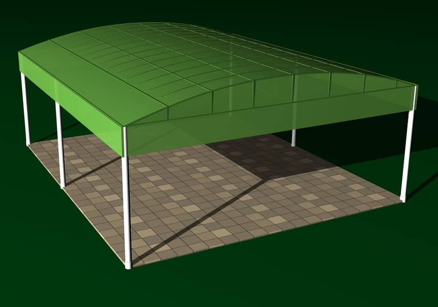 Parking shed / Fiber glass / fiber sheet / Transparent fiber sheet 16