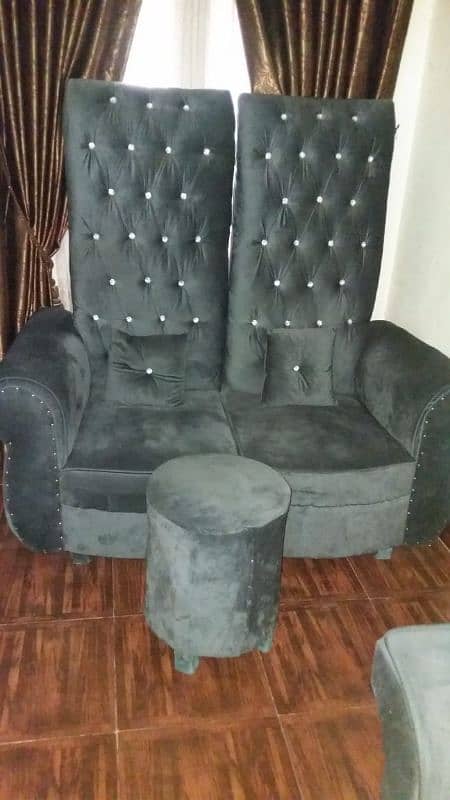 sofa set 1-2 & 3 piece  with 2 Master Royal chairs 7