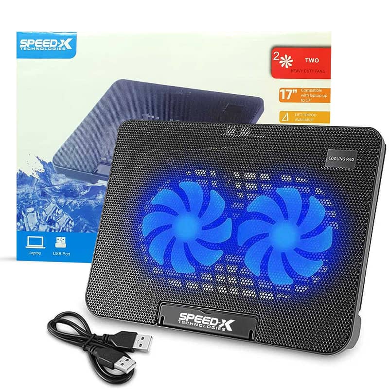 Laptop Cooling Pad new with Box 2 Usb Dc 5 volt 2 Fan system 0