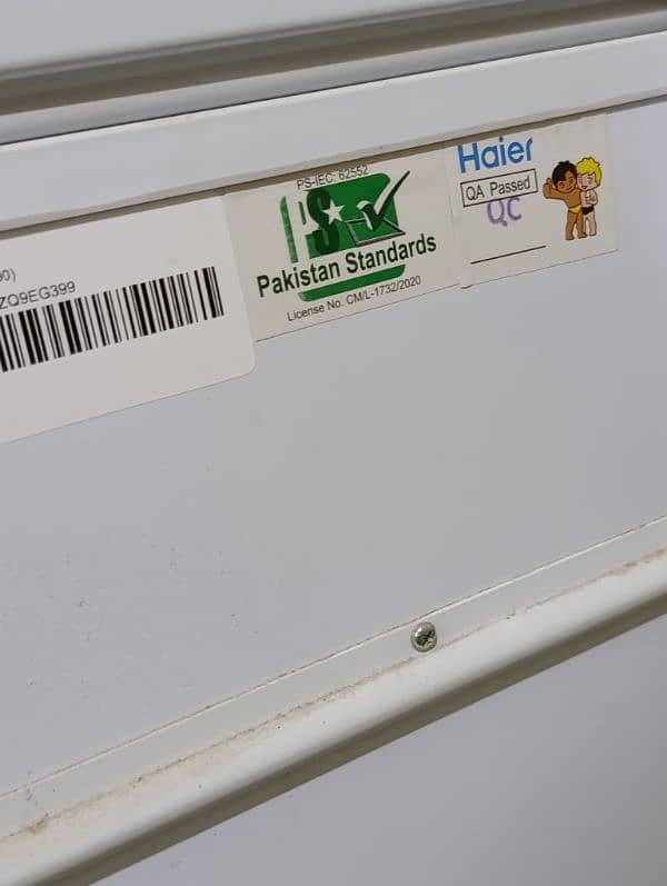 Haier deep freezer 545 invater new only 1 month used full warranty 9