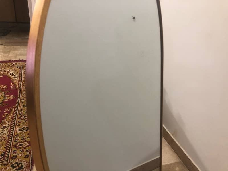 standing mirror with golden borders 5