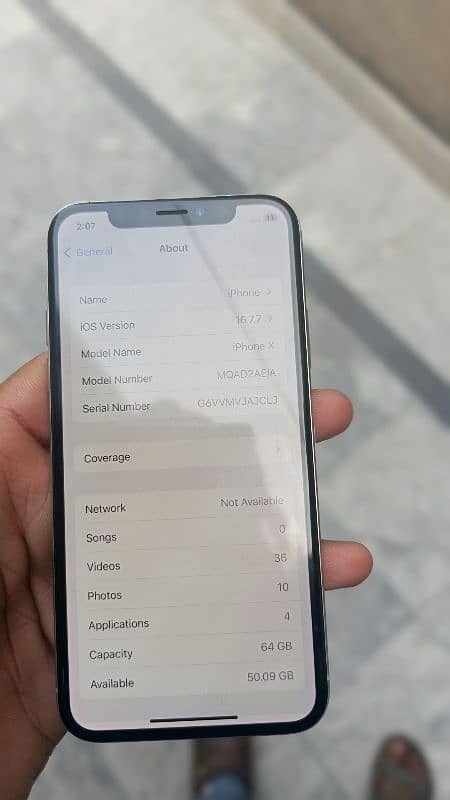 iphone X 64gb pta approved with box 2