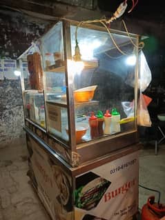 Burger, shawarma and Fries Food Counters