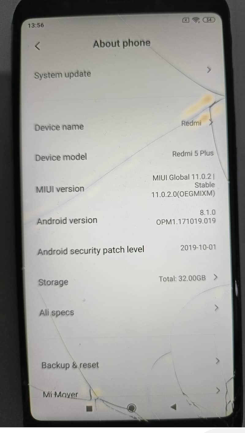 Redmi  5 pluse for sale 5