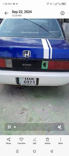 Honda civic exi argent sell