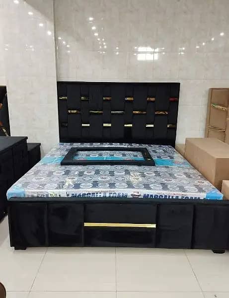 bed set - king size bed - double bed - wooden bed - poshish bed - bed 1