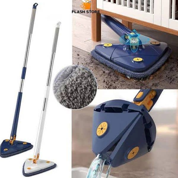 Auto Squeeze Triangle 3 Side Mop (Mix/Rabdom colour( 1