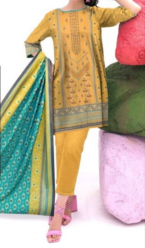 Elegant Khaddar - Dhank 3 Piece Suit Winter Collection's 14