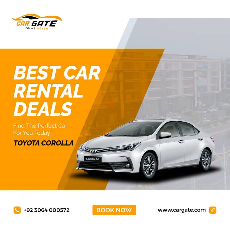 Car Rental - Rent a Car- Wedding & Tours - Corolla, Prado, Civic, Revo 7