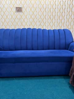 blue in demand velvet sofa