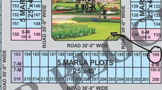 6 MARLA RESIDENTIAL corner+facing park PLOT #199 R BLOCK FOR SALE IN AL REHMAN GARDEN PHASE 2 LAHORE