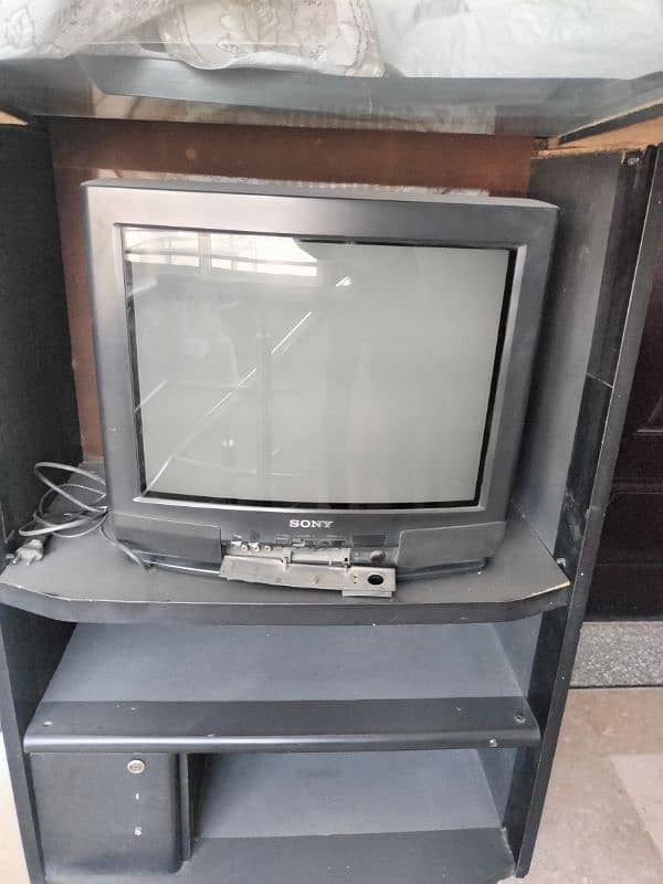 Sony Television with TV Trolley 1