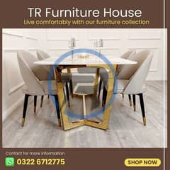 Dining Table - 6 Seater Dining Table - Dining Chairs - Cafe Chairs