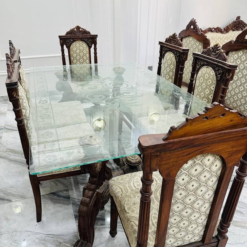 Pure Wooden Sofa Set & Dining Set 5