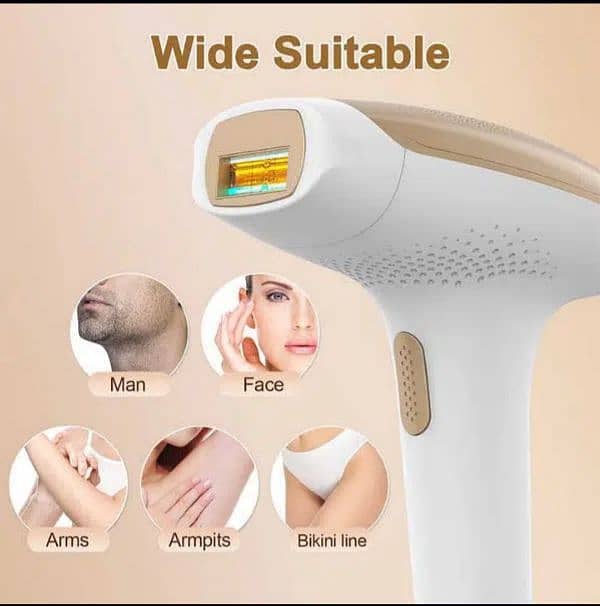 Lazer Hair Remover Cooling Technology Facial Hair Removal Device 0