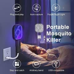 A mini USB electric mosquito racket