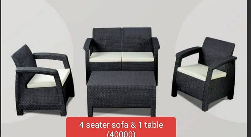 SOFA SET PURE PLASTIC 1