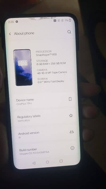 one plus 7 pro 03097754596 non pta k hy bilkul no fault 3