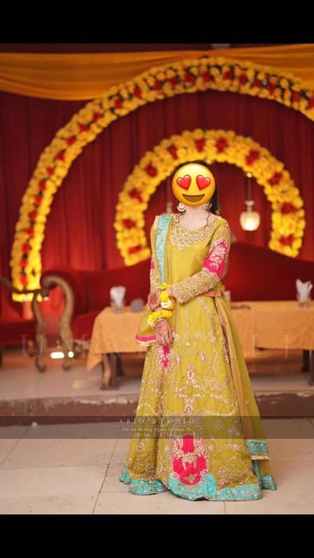 Bridal Mehndi Dress | Wedding Dress | Bridal Dress| Mehndi Dress 0