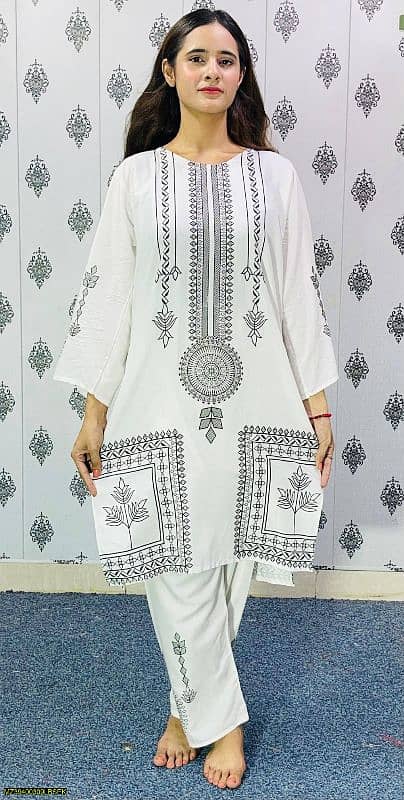 Ladies suit | 3 Pcs | 2 Pcs | Stitched & Unstitched | Women Clothing 2