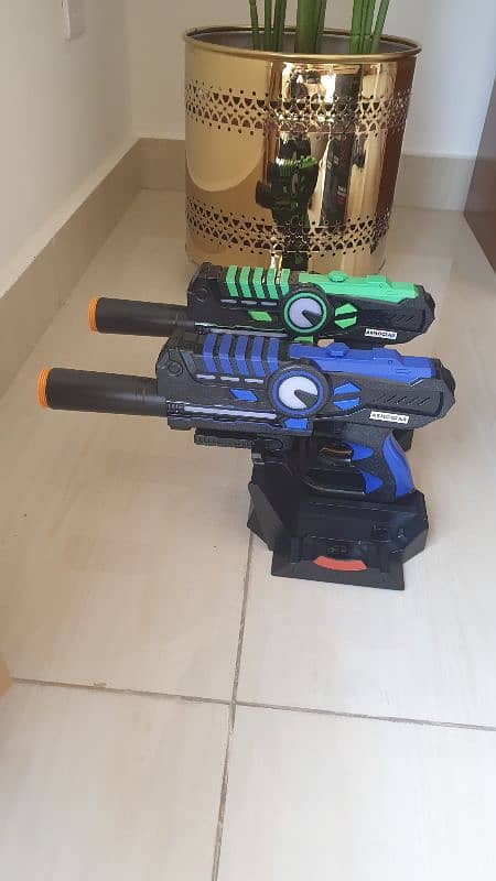 Bought from USA Amazon. rechargeable laser tag guns.  CHEAPEST price 9