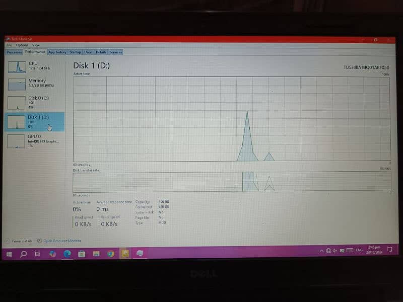 Dell Laptop Vostro Core i7 7th generation 10