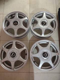 13 INCHES ALLOY RIMS ORIGINAL JAPAN