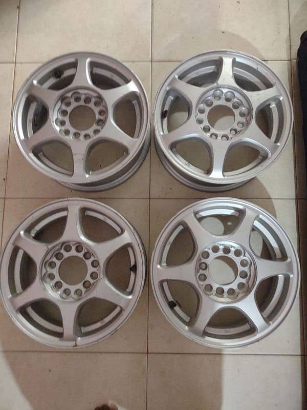 13 INCHES ALLOY RIMS ORIGINAL JAPAN 1