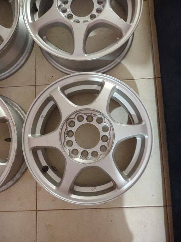 13 INCHES ALLOY RIMS ORIGINAL JAPAN 3