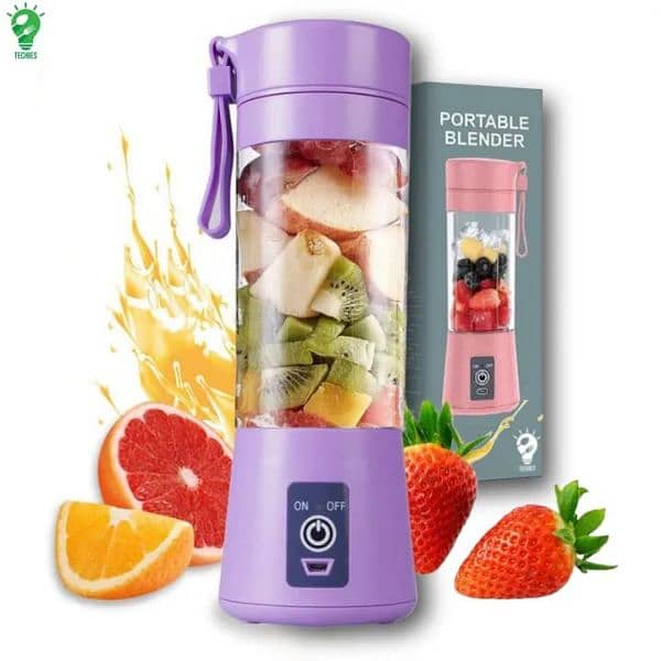 USB Chargeable portable blender Cup & Smoothie Maker 4